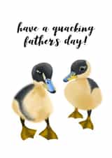 ducklings cute Father's Day Card 43344 created by Sneaky Sloth Designs