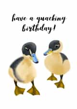 Ducklings Ducks Birthday Card 18716 created by Sneaky Sloth Designs