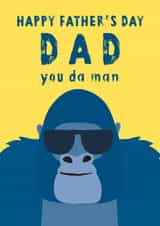 Dad Gorilla Father's Day Card 40574 created by Klara Hawkins