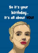 villanelle Eve Birthday Card 15153 created by Stephanie Scala