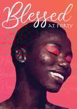 40th forty Birthday Card 19076 created by Leanne Creative