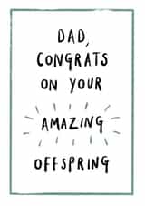 dad congrats Father's Day Card 42732 created by Ellie Ward