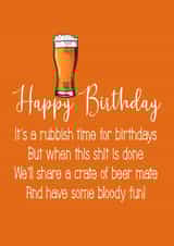 beer poem Birthday Card 42633 created by Jenny Bowman