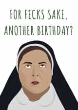 Derry Girls nun Birthday card created by TEA Designs