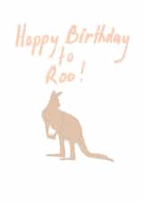 kangaroo australia Birthday Card 17005 created by @sammie.illustrates