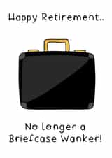 Retirement briefcase Retirement Card 15857 created by Helen Bicknell