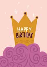 queen crown Birthday Card 18553 created by Rock Paper Scissors