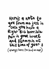 poem lend Just because Card 18698 created by Sam Bratby Art