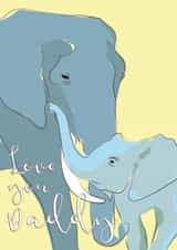 elephant from the kids Father's Day Card 32527 created by Ink Pudding