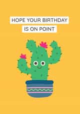 cactus on Birthday Card 7664 created by Sunnyside Design