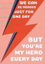 hero just for one day Father's Day Card 18137 created by JT Design
