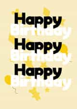 typography simple Birthday Card 17436 created by Bridie Robson