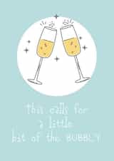 This calls for a little bit of the bubbly - fun champagne themed wedding card created by thekhedit