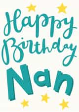 Stars Nan birthday card created by Sweetpea Print Design