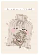 hot water Love & Friendship Card 17270 created by Fikaa Illustrations
