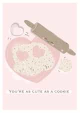 cookie cute Love & Friendship Card 17271 created by Fikaa Illustrations
