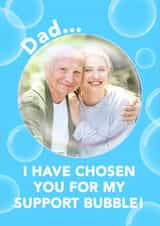 Personalised Father's Day Photo Card created by thortful Designs - multi-bubble pc Father's Day Personalised Photo Card 43205