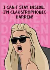 gemma collins Birthday Card 17108 created by Guilty Cards