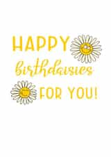 daisies daisy Birthday Card 18165 created by Wild Housecat Designs