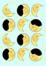 moon stars Birthday Card 19065 created by Kimi San Bhopal