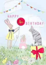 happy 4th birthday created by Marie Goodchild