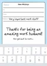 Work husband card created by No-me illustrations
