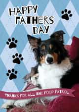 from the dog poop patrol Father's Day Card 32006 created by RS Graphics