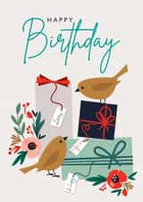 birds presents Birthday Card 18076 created by Graphic Factory