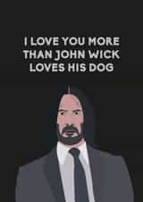 john wick dog Anniversary Card 14368 created by Rebeca Elen Lane