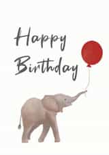 elephant balloon Birthday Card 19169 created by Sarah L Dyson Designs
