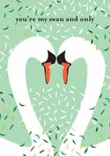 swan and only love Anniversary Card 18853 created by Lea Velasquez