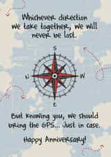 Adventure together anniversary card created by Crazed Creative