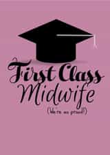 student midwife midwife Graduation Card 19235 created by Leah Laughs