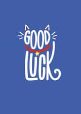 Lucky Cat Good Luck Good Luck Card 16981 created by Squaire