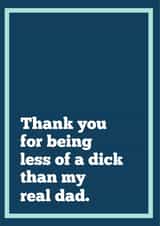 thank you less Father's Day Card 9168 created by The Grumpy Pug