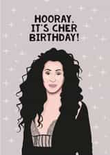 cher iconic Birthday Card 17111 created by Guilty Cards