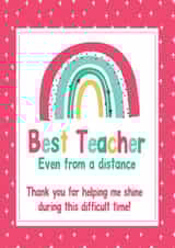 best teacher Thank You Card 41112 created by Rachel J Designs