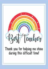 best teacher Thank You Card 41113 created by Rachel J Designs