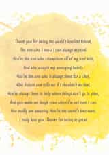 Colourful thank you friendship card created by Teri Creative