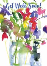 get well soon flowers Get Well Card 7162 created by Diana Fegredo