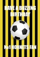 Watford Football Birthday Card 19139 created by Butlin Designs