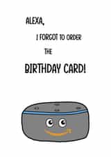 alexa amazon Birthday Card 19142 created by Butlin Designs