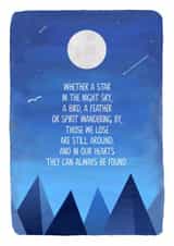 Star in the night sky Sympathy card created by Evie Garnett Designs