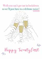 prosecco party Birthday Card 39270 created by Emma Keight