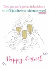 Let's celebrate twice 40th birthday card created by Emma Keight