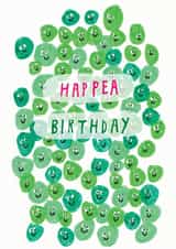 pea peas Birthday Card 17281 created by Heather More Illustration