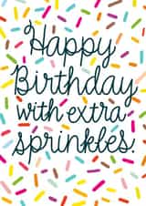 extra sprinkles Birthday Card 14942 created by Paper Wishes Co