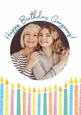 Personalised Birthday Photo Card created by thortful Designs - candles female Birthday Personalised Photo Card 18533