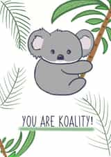 koality pun Thank You Card 19307 created by BonDoodle