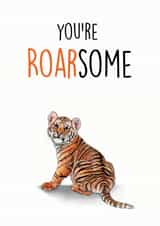 tiger roarsome Birthday Card 17940 created by SVHIllustration
